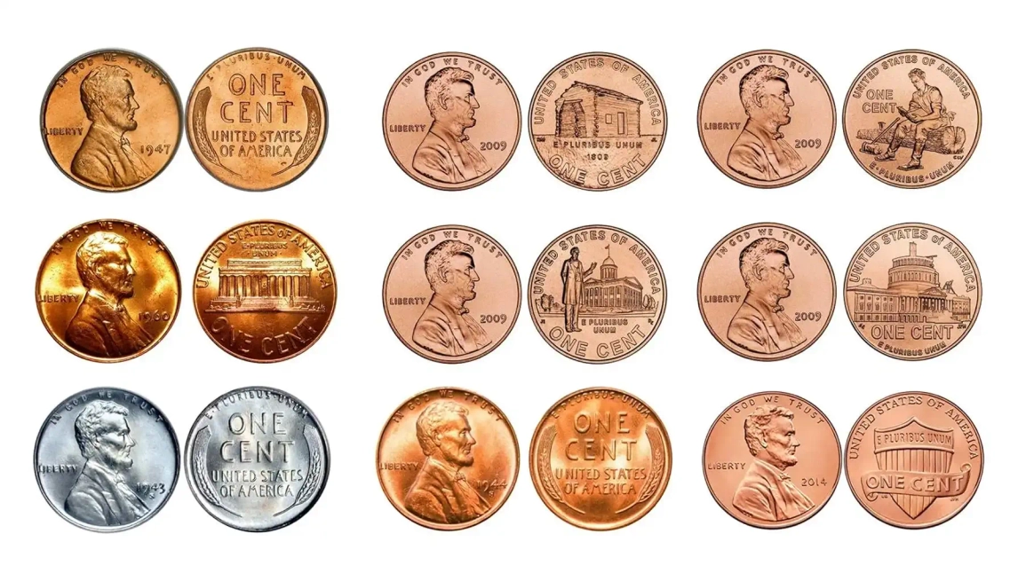 A grid of Lincoln pennies, riffing on the (literally) pennies cost per contact